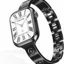 Gold Watch Bands for Women Compatible Apple Watch 40mm 41mm 38mm 42mm 46mm 44mm 45mm 49mm Adjustable Dressy Metal Jewelry Bracelet Strap for iWatch Series 11 10 9 8 7 6 5 4 3 2 1 SE Ultra