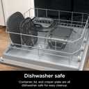 Ninja 4-QT CleanCrisp Glassware Container with Storage lid, Compatible with Ninja Crispi Portable Cooking System, Microwave, Freezer & Dishwasher Safe, PFAS & PTFE Free Glass, XSKSFN4QT