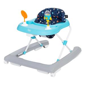 Smart Steps Trend Activity Walker and Entertainer with Removeable Toys, Large Tray, Cup Holder, Adjustable Height and Flat Fold Frame for Storage, Ages 6 Months +, Space Walk Navy