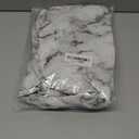 Walrus Round Vinyl Fitted Tablecloth with Flannel Backing Elastic Edge Design Table Cover Waterproof Oil-Proof PVC Table Cloth Stain-Resistant Best for 37"-44" Round (Marble)