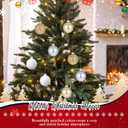 Syhood 12 Pcs Glass Christmas Ball Ornaments 2.64 Inch Small Glitter Christmas Tree Balls Ornaments Decoration Present for Xmas Tree Decorations Set (Champagne Set,Glitter+Matte)