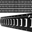 8' E Track Tie Down Rail Kit (4 Pack) - Trailer E Tracks with 6,000lbs Break Strength - Power Coated Etrack - Heavy Duty E Track Rail for Securing Cargos, Motorcycles, Bikes, Trailers