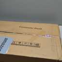 Laptop Desk Adjustable Desk Small Standing Desk Home Office Desks for Small Spaces Portable Desks Table for Bedrooms,Mobile Rolling Computer Work Desks on Wheels (Rustic)