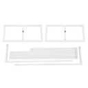 Wedding Arch Backdrop Stand Flower Holder Frames  Stands Birthday Party Background Balloon & Banner Support ( White )