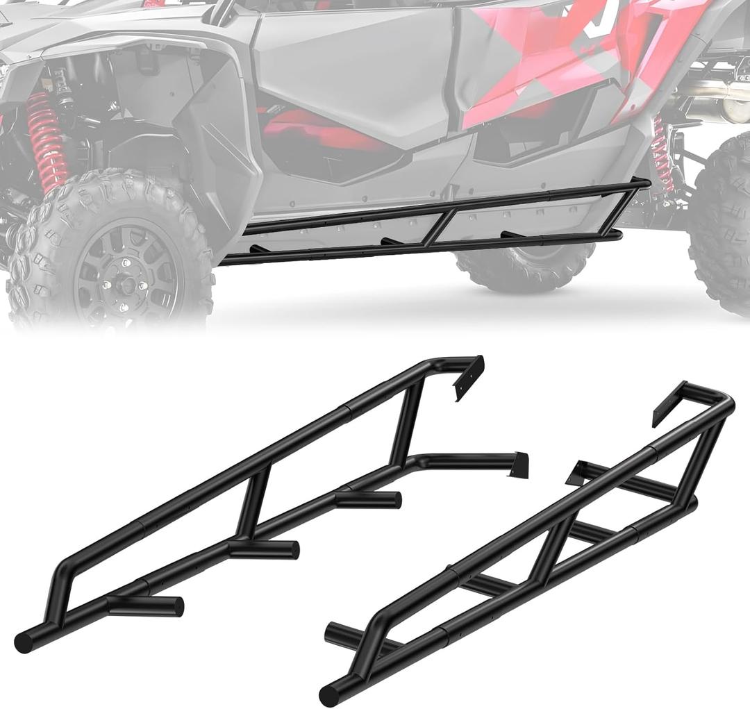 Nerf Bars Rock Sliders for Honda Talon 1000, Heavy Duty Combined Side Bumper, Off-Road Protection Side Steps Tree Kicker for Honda Talon 1000X-4 1000XS-4 1000R-4 2020-2025 Accessories(4 Seat)