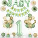 2 x Ouddy Life 1st Birthday Decorations for Boys, 40 Inch Number 1 Balloon