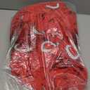 Zrlljp 100PCS Spandex Stretch Red Chair Sashes Bows Universal Elastic Chair Cover Bands Ties with Buckle Slider for Wedding Party Birthday Reception Event Banquet Decoration(Red)