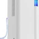 Uthfy 3000 Sq.Ft Dehumidifier, Max 38 Pint/Day Home Basement Dehumidifier with Drain Hose, 24H On/Off Timer, Child Lock, 3 Color Ambient Light, Quiet Portable for Whole House, Bedroom,Living Room,Dorm