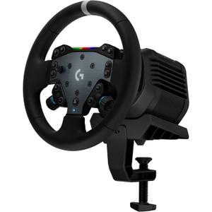 Logitech G RS50 System, 3-Piece Sim Racing Steering Wheel Setup - RS50 Wheel base with 8 Nm Direct Drive, RS Wheel Hub with 13 Buttons and RS Round Wheel 11inch - For PS5/PS4/PC
