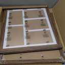 11x13 Collage Frame with 5 Openings 4X6 Pictures, Multiple Picture Frame with Mat, Wall or Tabletop Decor, Carbonized Brown Wood Grain,2 Pack