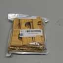 Pinkunn 10 Pieces Solid Wood Light Switch Plate Outlet Covers Bamboo Wooden Decorative Wall Plate for Home Bedroom Kitchen(Light Oak,Double Hole)