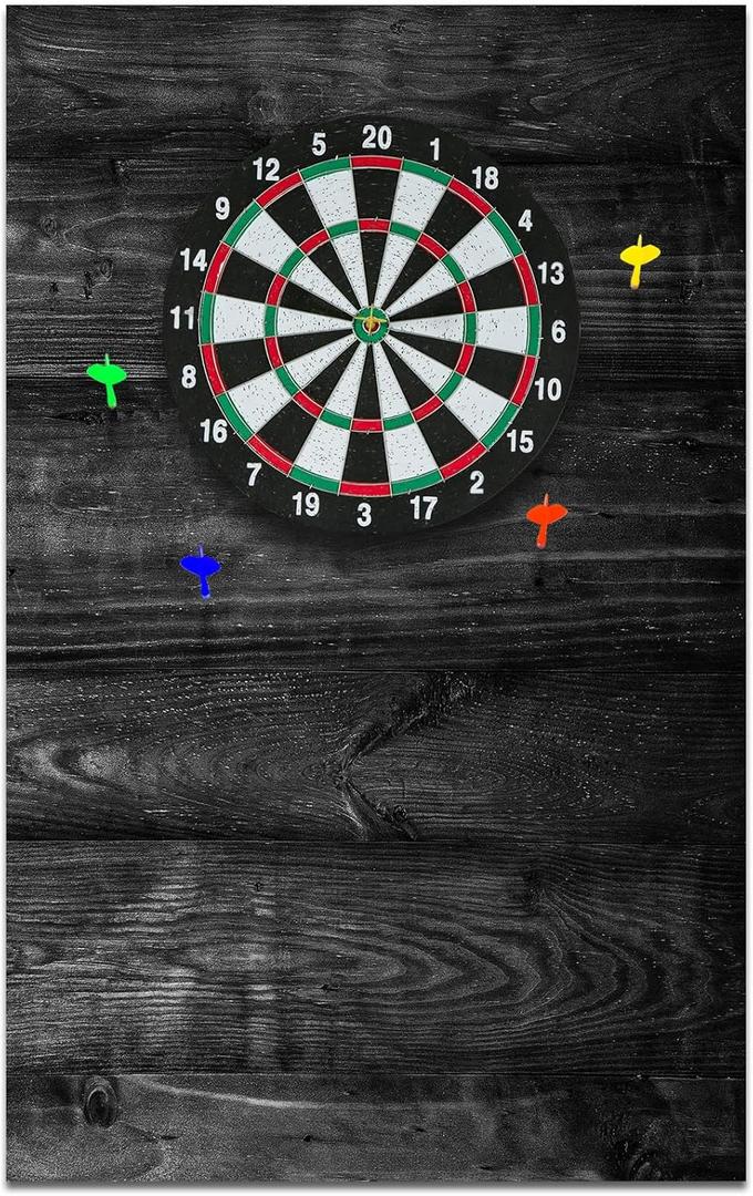 Felt Wood Grain Dart Board Wall Protectors Square Dart Board Backing Tiles Dartboard Backboard Cork Backboard Alternative (36 x 24 x 0.5 Inch)