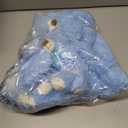 Blueweenly 12 Pack Bear Stuffed Animals Bulk 10 Inch for Baby Shower Decorations Plush Toys Bear Party Favors Table Centerpiece Birthday Christmas Valentine's Gifts (Blue)
