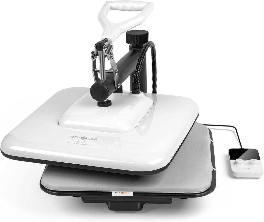 HTVRONT Heat Press Machine 15x15 - Swing Away Heat Press Machine for T Shirts - Professional Heat Press for Sublimation, Vinyl, Heat Transfer Projects, Heats Up Fast & Distribute Heat Evenly