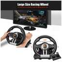 PXN PC Racing Steering Wheel, V3II USB Car Driving Simulator Race Gaming Steering Wheel with Pedals for Windows PC, PS3, PS4, Nintendo Switch, Xbox One, Xbox Series X/S