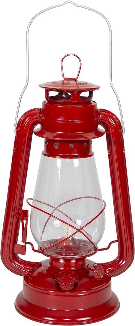 Stansport 12" Hurricane Lantern (127), 12inch, Red