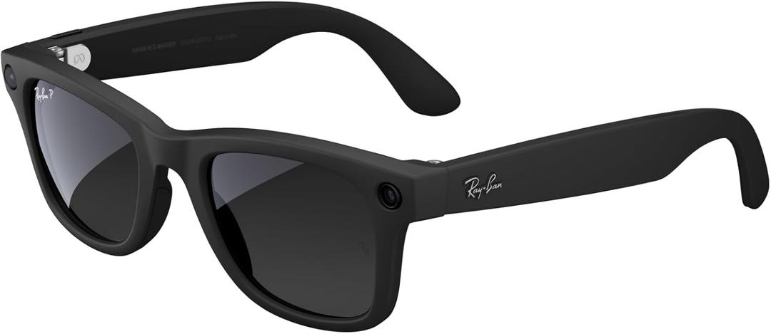 Meta Ray-Ban Glasses  (Large, Wayfarer, Matte Black/Polarized Gradient Graphite, Large)