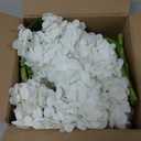 Artflower 4Pcs Real Touch Hydrangea Artificial Flowers, 22.5'' White Full Latex Faux Hydrangea Flowers for Home Floral Arrangements Wedding Bouquets Kitchen Table Centerpiece Decorations