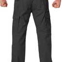 NAVEKULL Men's Flex Work Pants Stretch Ripstop Water-Resistant Utility Cargo Pants Lightweight Workwear Tactical Pants