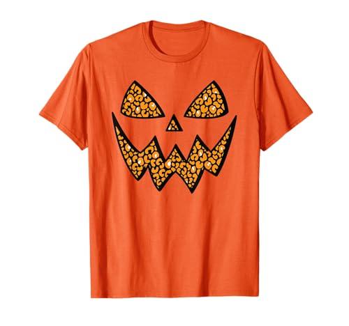 Halloween Jack O Lantern Pumpkin Face Men Women Kids T-Shirt M