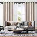 KAMANINA 1 Inch Double Curtain Rod 66-120 Inch, Heavy Duty Dual Rods, Black
