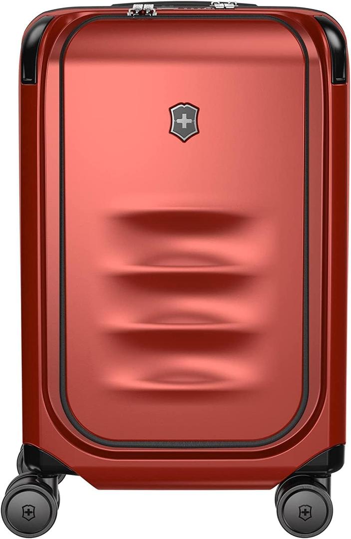 Victorinox Spectra 3.0 Frequent Flyer Carry-On - Modern Hardside Carry-On Luggage - Rolling Suitcase with Spinner Wheels - Holds Travel Accessories - 37 Liters, Red