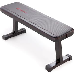 Marcy Flat Utility Weight Bench for Home Gym Weight Training and Ab Exercises (Basic - Black)
