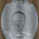 Mayfair NextStep2 Toilet Seat with Built-In Potty Training Seat, Slow-Close, Removable that will Never Loosen, Elongated, White