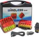 Wireless LED Rear Lights for Trailer, Wireless Trailer Light, Wireless Trailer Lights, Magnetic Mounts, Wireless Trailer Light for Trailers, Trucks, Caravans or Trucks