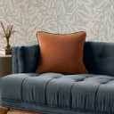 Loloi Chris Loves Julia Liza Collection PCJ0020 Rust 18'' x 18'' Cover Only Pillow