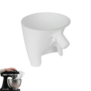 5 x Flour Funnel Attachment, Pouring Chute for 4.5-5 Qt Tilt-Head Stand Mixers, Easy-Pour Baking Accessory for Flour, Sugar, Dry and Wet Ingredients, White