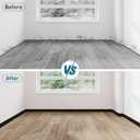 Flexible Baseboard Molding Trim, 4 Inch x 3.28 Feet Vinyl Wall Base with 10% Wider Self-Adhesive Tape, Peel and Stick Cove Base, Rubber Wall Base Baseboard Trim for Garage, Living Room,Bathroom, Black
