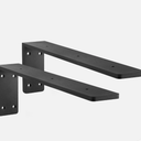 Countertop Support Brackets 2 Pack L Bracket Countertop Brackets 18" x 8" x 2.5" Heavy Duty 3/8" Thick Shelf Brackets Metal Corbels L Shape Bracket for Wood Shelf/Quartz/Granite/Concret Countertops