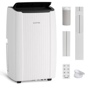 Garvee 12000 BTU Portable Air Conditioner, Portable AC Unit with Dehumidifier, Fan and Remote Control, Energy Efficient Indoor AC Conditioner for Rooms Up to 550 Sq. ft., White