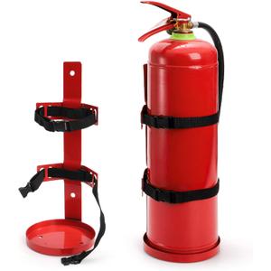 Bekith 2 Pack Fire Extinguisher Mount Wall Bracket, Heavy Duty Wall Hanging Bracket up to 5 lbs, Fire Extinguisher Holder for Home, Office, School, Laboratory