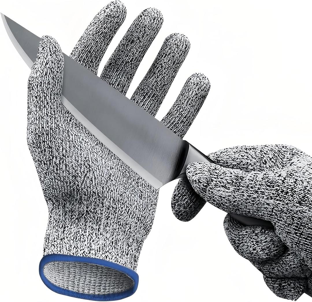Cut Resistant Work Gloves, ANSI A4 Food Grade Cutting Gloves for Che for Kitchen Meat Cutting,Metal Fabrication, Wood Working,Non Slip, Breathable, Medium