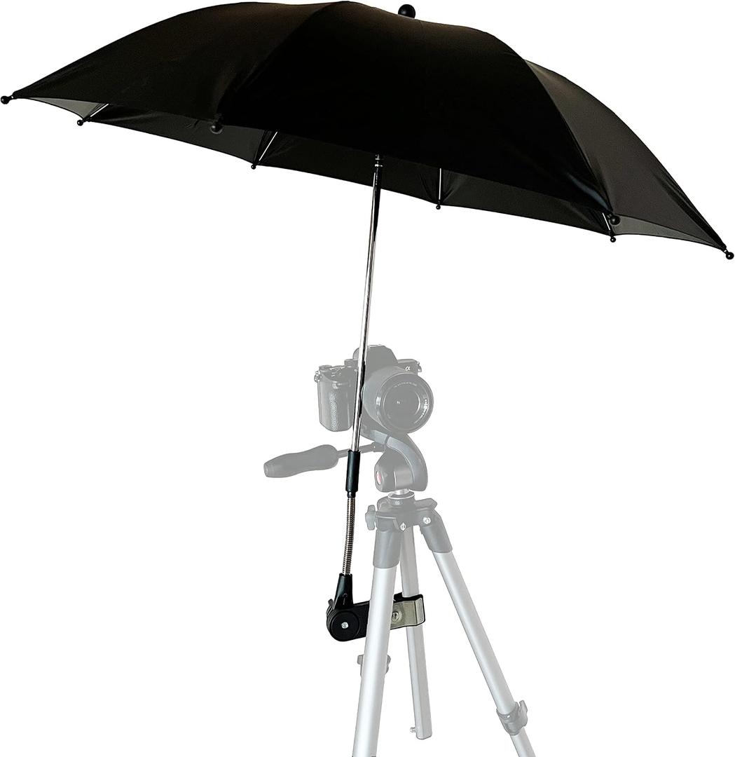 Tripod Umbrella 33 Inch, Blocks Rain & Sunlight for Outdoor Photography & Filming, Studio Shade Umbrella