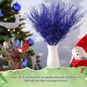 Suncalla 24 Pcs 16.5 Inch Christmas Tree Picks Glitter Artificial Curly Sprays Christmas Floral Stems Branches for Xmas Tree Sticks Garland Ornaments Vase Filler Decorations (Royal Blue)