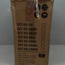 Ninestars Automatic Touchless Motion Sensor Rectangular Trash Can 13.2 Gallons, 50L, Silver, 13 Gal. 50 L, Silver Trim