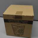 Comfify Large Ceramic Kitchen Utensil Holder with Vintage Farmhouse Floral Pattern – Elegant White Decorative Crock for Countertop Organization – Organizer for Tools, Spatulas, Spoons & More