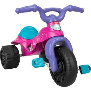 Fisher-Price Toddler Tricycle Barbie Tough Trike, Toy Bike with Handlebar Grips & Storage for Outdoor Play Kids Ages 2+ Years, Barbie
