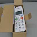 VTech SN5147 Amplified Corded/Cordless Senior Phone with Answering Machine, Big Buttons, 90dB Extra-Loud Visual Ringer, 50dB Audio Assist, Call Blocker, White