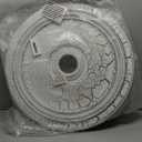 Ekena Millwork CM24DIUWC Diane Ceiling Medallion, 24"OD x 3 5/8"ID x 1 1/4"P (Fits Canopies up to 6 1/4"), Hand-Painted Ultra Pure White Crackle