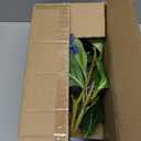 Hollyone Blue Hydrangea Artificial Flowers in Pot Large Silk Three-Head Hydrangeas Flowers Fake Flowers Arrangements for Indoor Home Office Kitchen Table Centerpieces Wedding Decorations