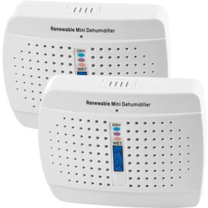 Rechargeable Small Dehumidifier, Moisture Absorber for Closed Spaces, Cabinet, Closet and Bathroom, Renewable Mini Dehumidifiers for Gun Safe, Rust Prevention