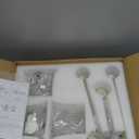 22" Gold Bathroom Light Fixture, 3 Light Brass Vintage Vanity Light, Antique Gold Finish with Crystal Glass Shade, Suit for Bathroom, Bedroom or Hallway