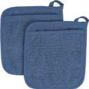 RITZ Terry Pocket Mitt & Hot Pad: Unparalleled Heat Resistant, Durable 100% Cotton  Ergonomically Designed for Optimal Grip  Easy-Care Machine Washable  2-Pack, Federal Blue