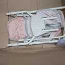 Olivia's Little World Doll Jogging-Style Stroller with Canopy, Storage Underneath, Pink and Cream and Gray, One Size