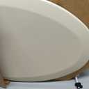 Bemis 1500EC 146 Almond Elongated Molded Wood Toilet Seat with Easy-Clean & Change Hinge