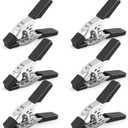 HORUSDY 6-Piece 6" inch Spring Clamp, Heavy Duty Spring Metal Spring Clamps, 2.5"-inch Jaw opening (6-Piece) (Black)